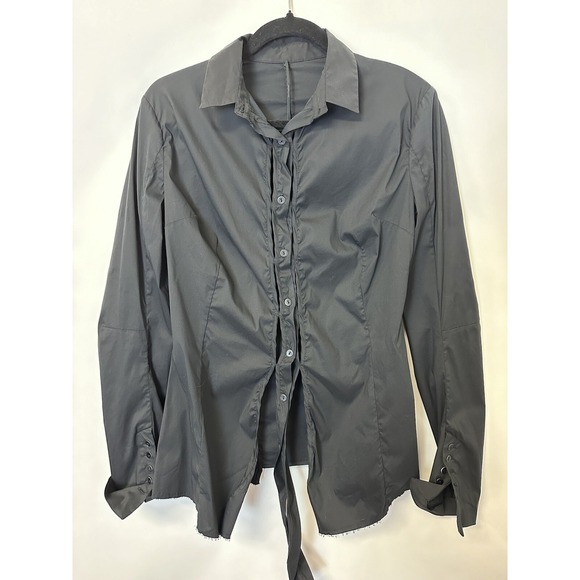 Masnada Women's Vented Button Up Long Sleeve Top         9.5 - Picture 1 of 16